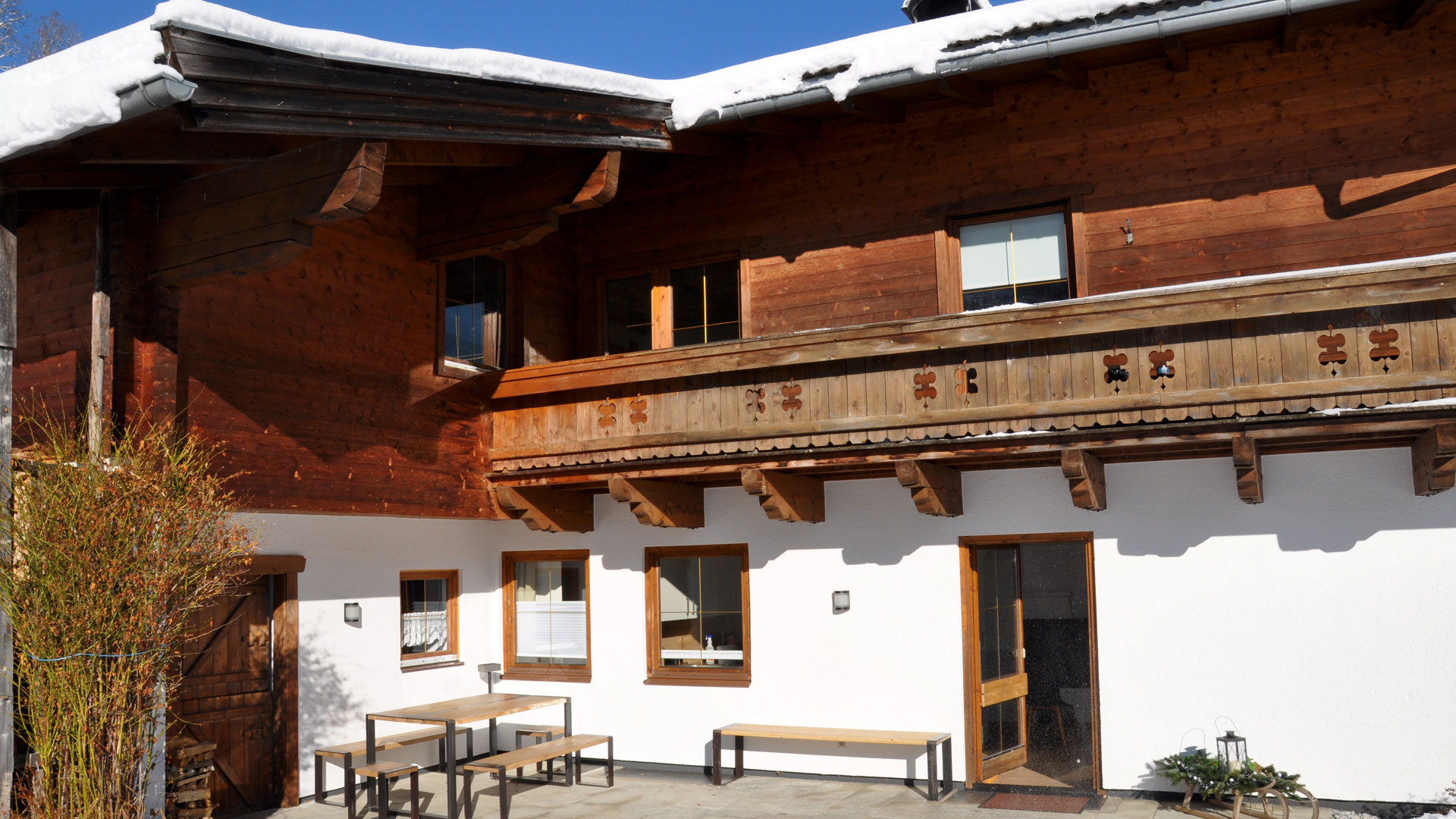 Apartment Großglockner Kaprun mit Blick auf das Kitzsteinhorn