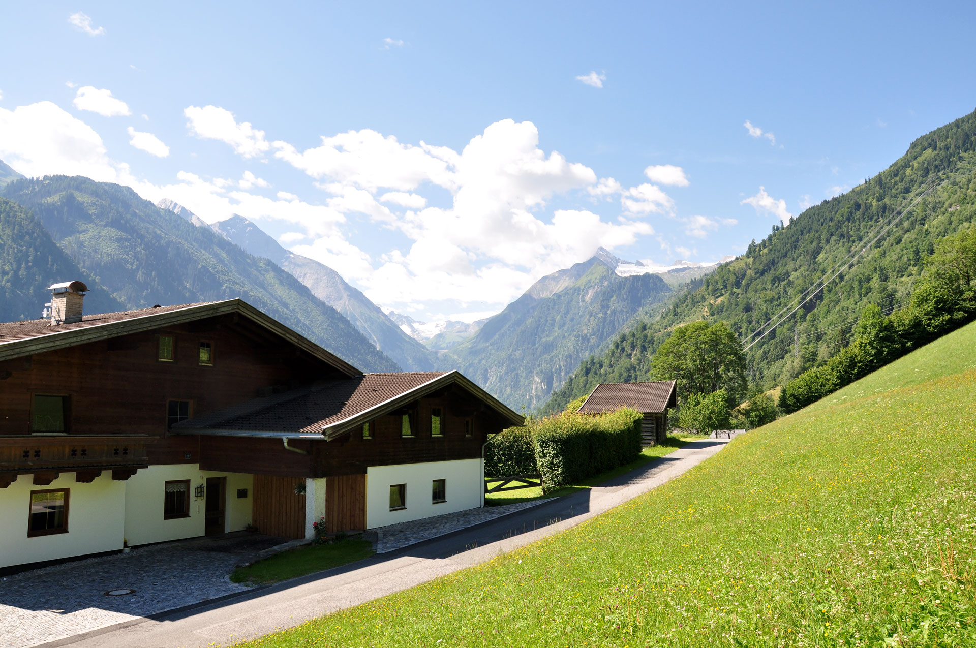 Blick auf das Kitzsteinhorn Apartment-Kaprun Ferienwohnung Großglockner