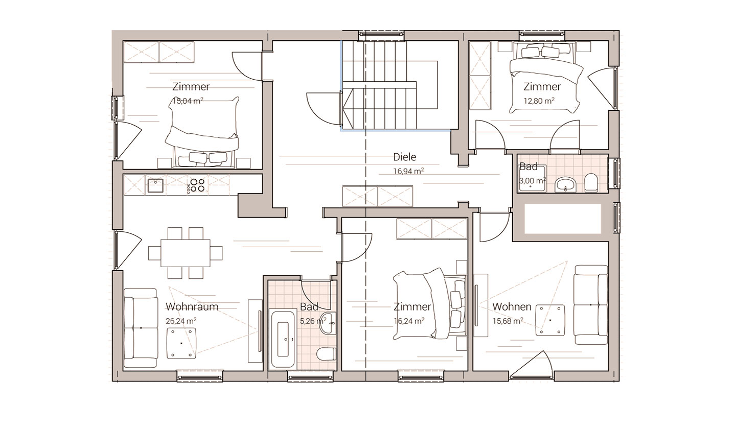 Grundriss-Apartment-Großglockner I