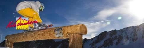 Snow parks on the Kitzsteinhorn